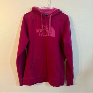 The north face sweatshirt hoodie pink women’s XL pullover